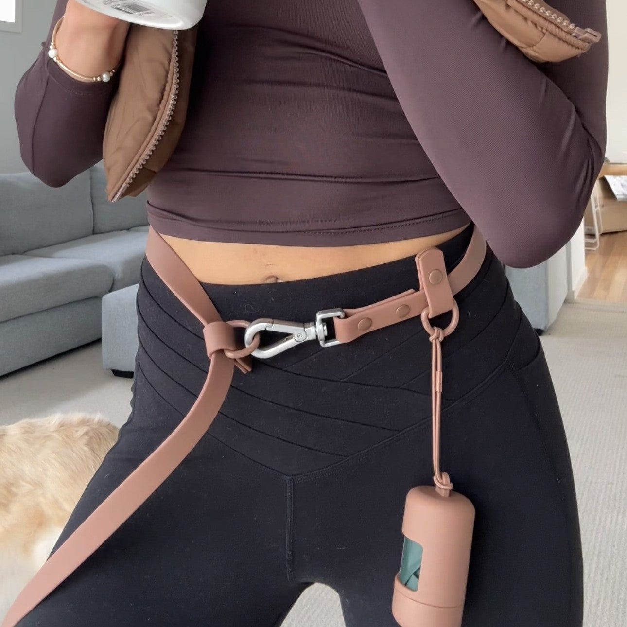 Hands Free Leash - Coffee